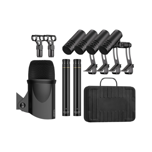 Professional Drum Mic Kit with Portable Carry Case
