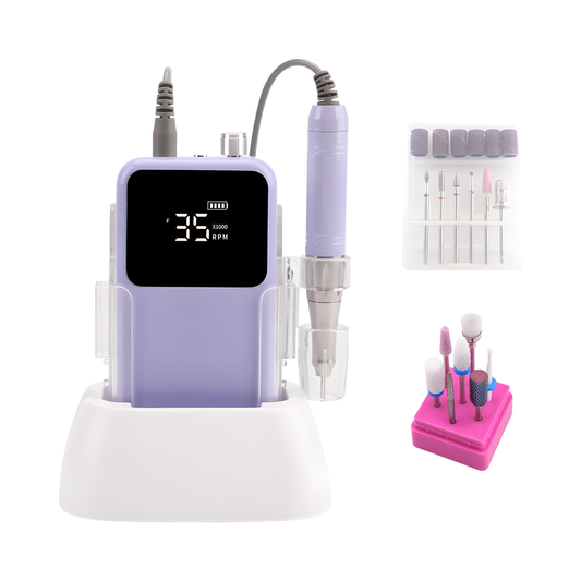 Cordless Nail Drill 35000RPM Rechargeable Manicure Kit 60 Set