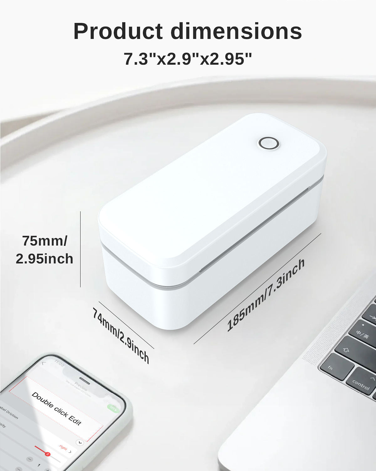 110mm Bluetooth Thermal Label Printer Wireless for Shipping Labels