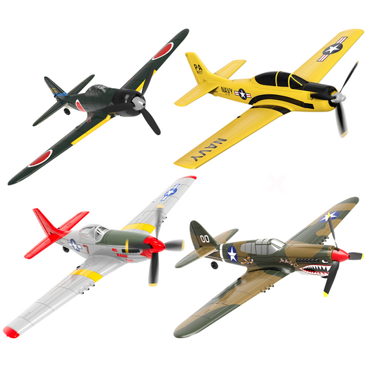 RC Fighter Plane 400mm Wingspan with One-Key Aerobatics