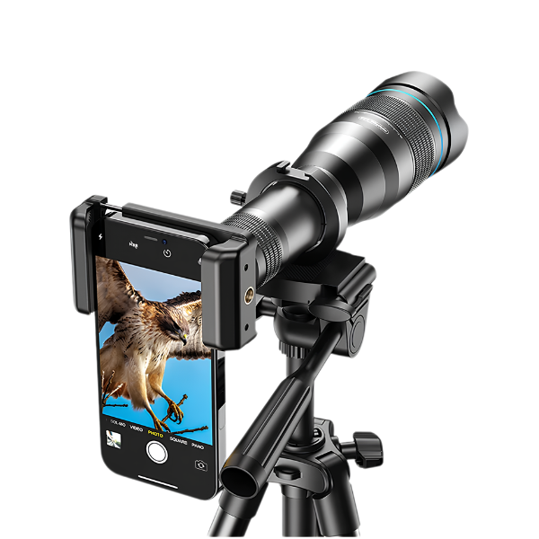60X Mobile Phone Telephoto Telescope Lens with Tripod