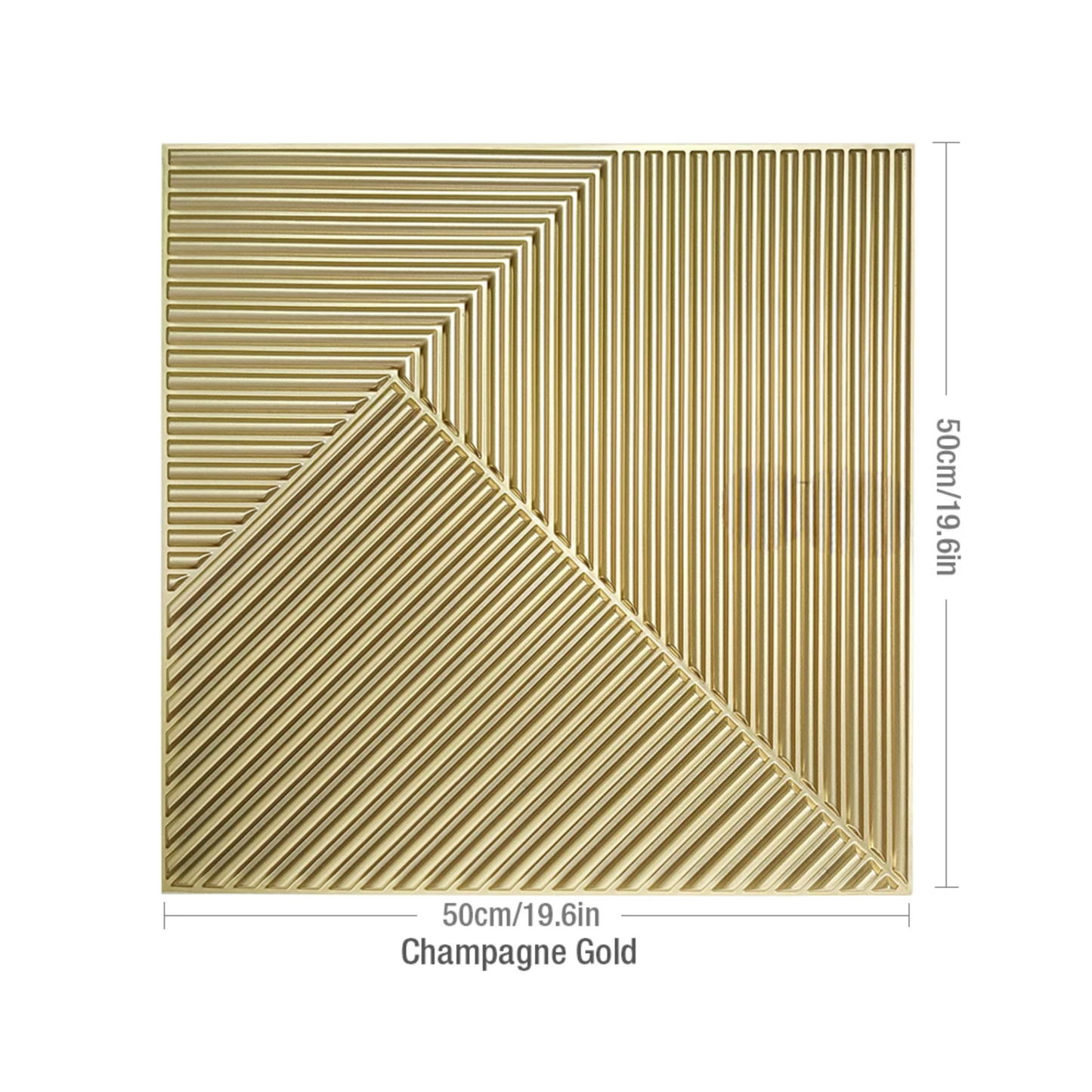 H-Premium Geometric 3D PVC Wall Panels 12-Pack