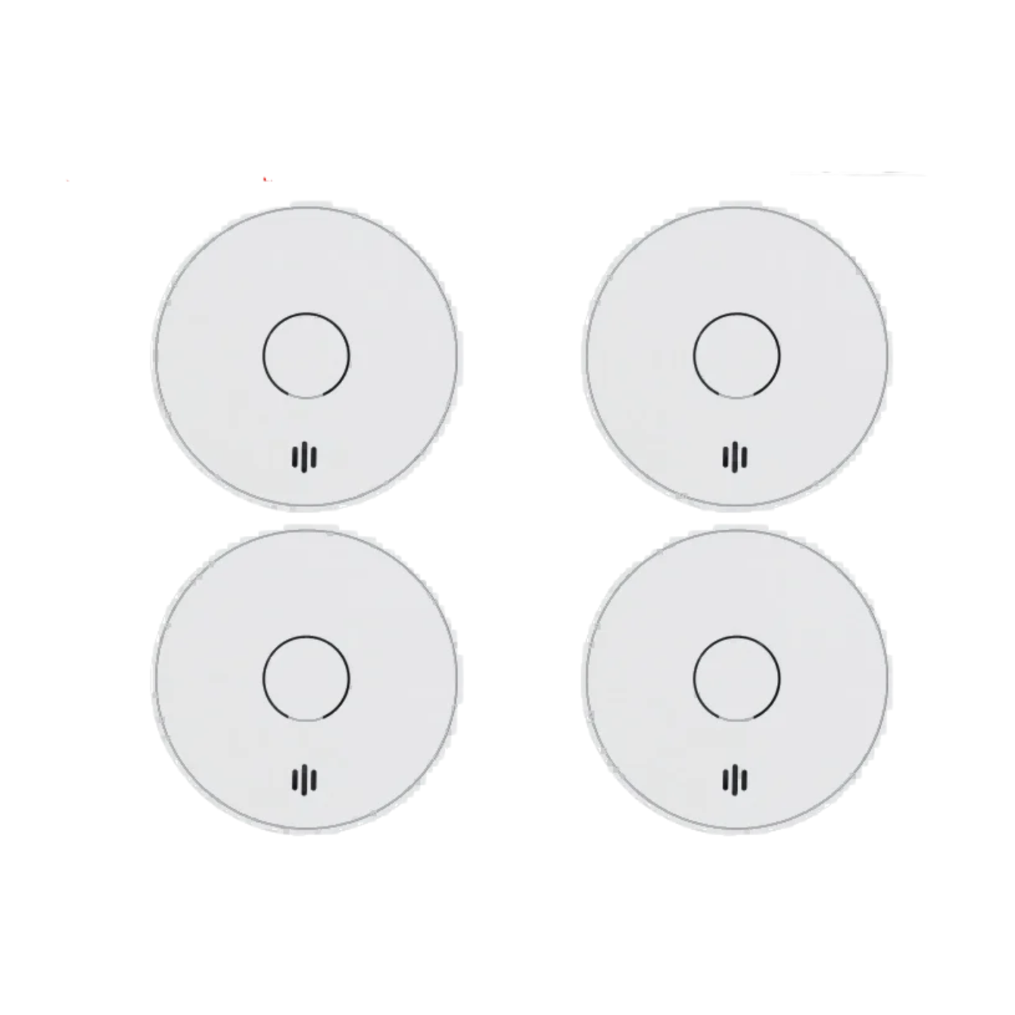 4pcs Interconnected Smoke Detector LED Indicator