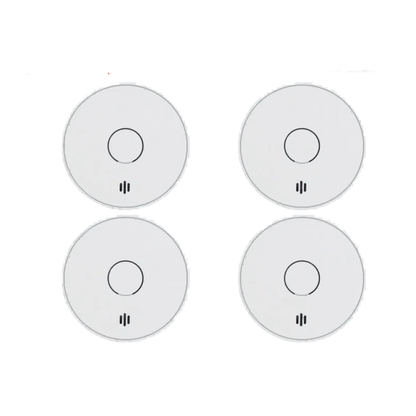 4pcs Interconnected Smoke Detector LED Indicator