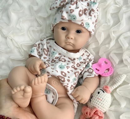 45cm Unpainted Reborn Baby Doll Silicone Chubby Girl
