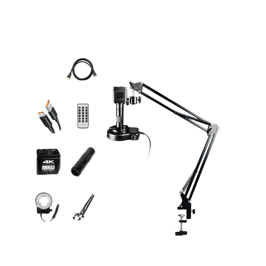 Portable 4K Industrial HDMI USB Microscope 150X Repair Camera