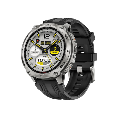GPS Smart Watch with Heart Rate and Fitness Tracking Silver