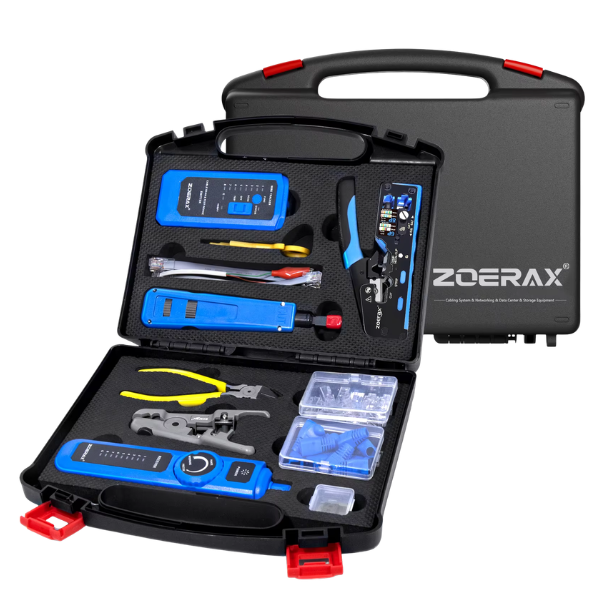 9-in-1 RJ45 Crimping Tool Kit with Network Cable Tester