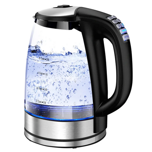 Matte Black Smart Kettle with Auto Shut-Off and Timer