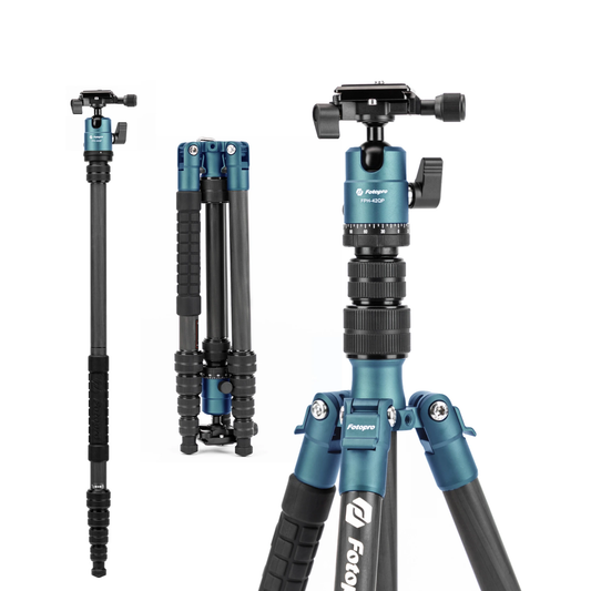 Carbon Fiber Travel Tripod 59 Inch Ball Head Detachable Monopod