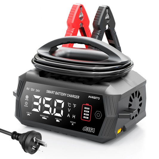 Portable 35A Motorcycle & Car Charger with AU Plug