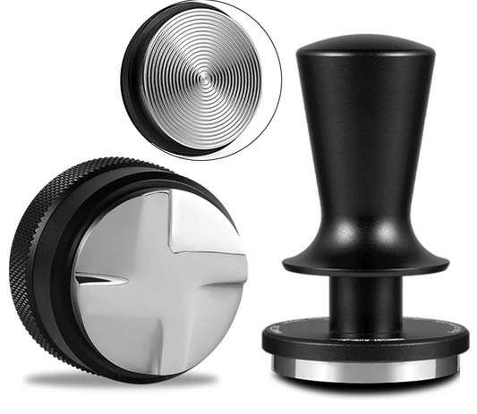 Coffee Distributor and Tamper Set Constant Pressure Base 53.35mm