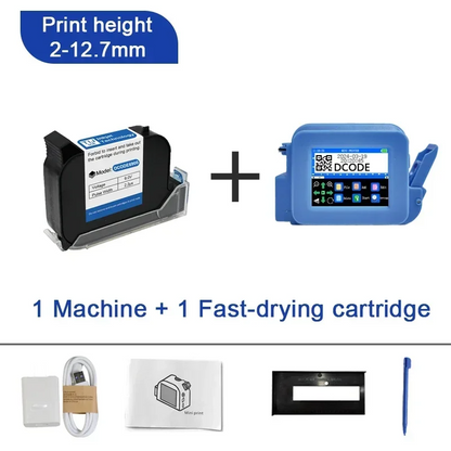Compact Handheld Printer for Labels Barcodes and Logos