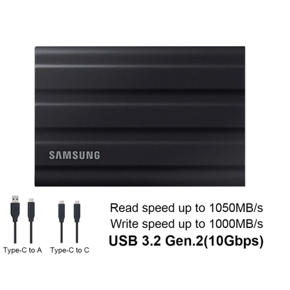 Compact External Solid State Drive 1TB Shield Black
