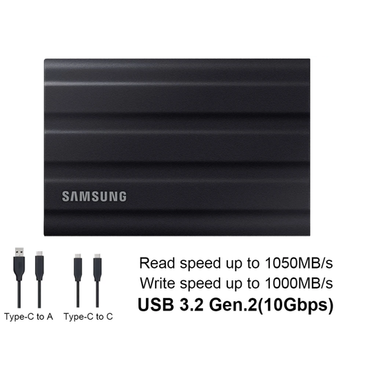 Compact External Solid State Drive 1TB Shield Black