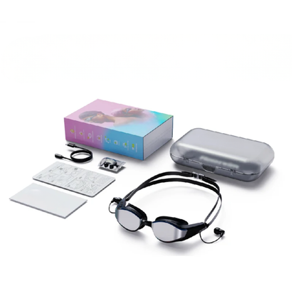Smart Swimming Goggles with AI Audio Anti-Fog Waterproof Fitness