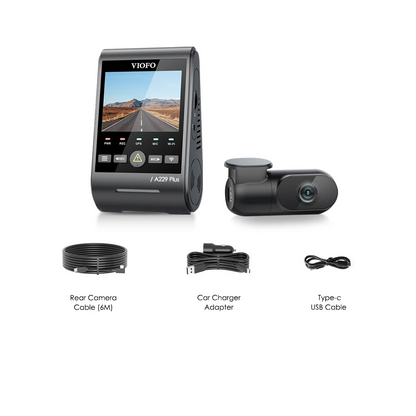 2 Channel 2K HDR Car Dash Camera with GPS 64GB