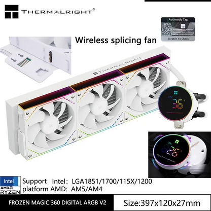 360mm ARGB Liquid CPU Cooler White