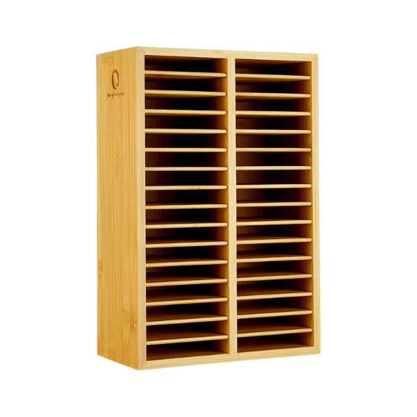 Bamboo Pen and Pencil Organiser for Art Supplies and Stationery