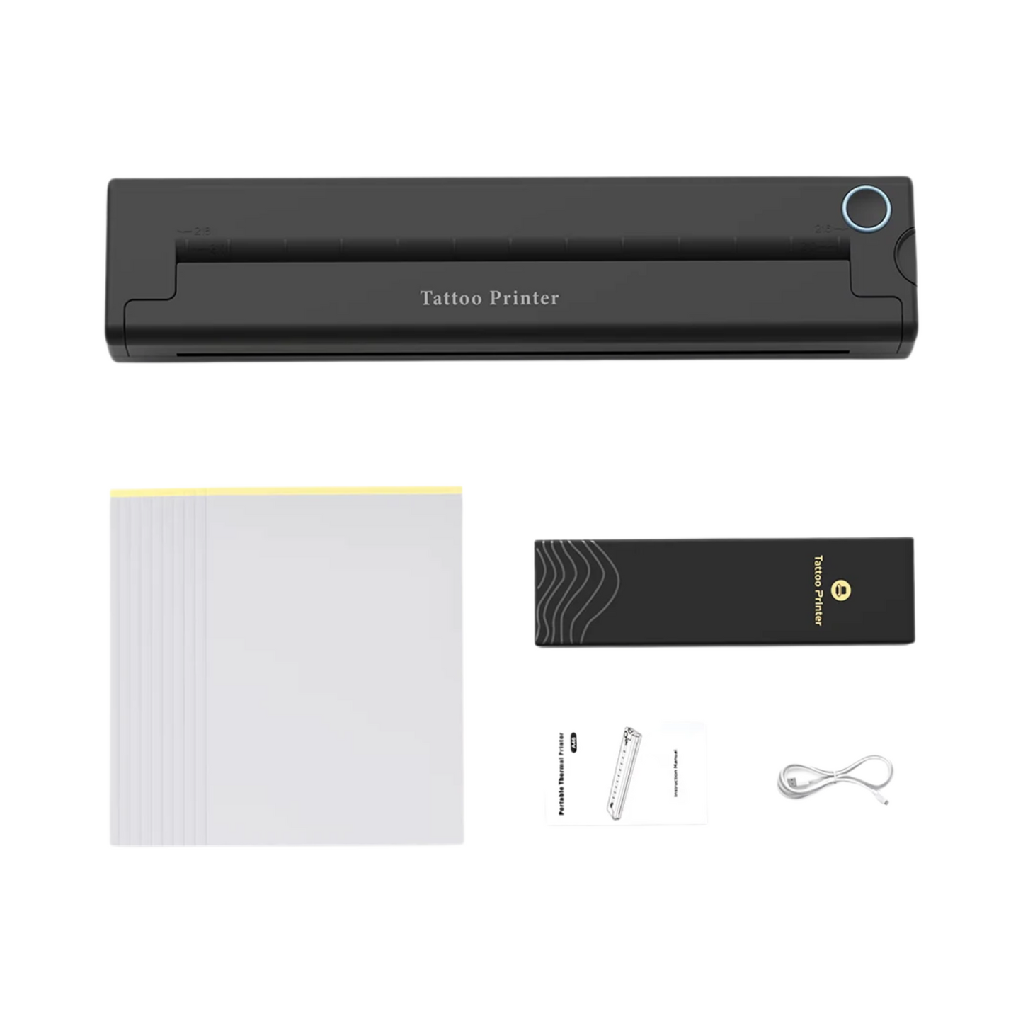 Wireless A4 Tattoo and Document Printer with 50 Papers