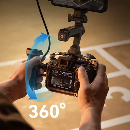 Adjustable DSLR Camera Handle Kit with Rotating Grip