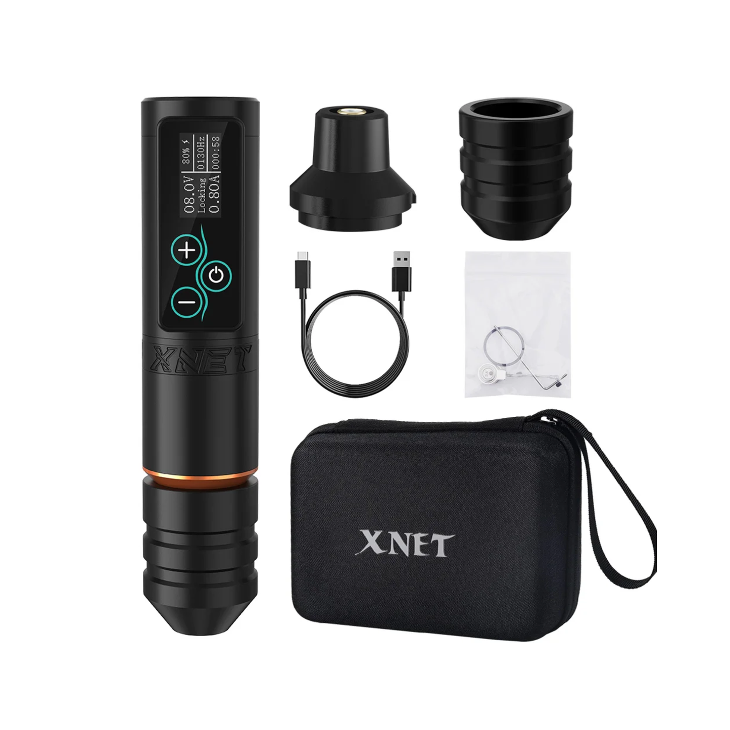 Wireless Tattoo Pen Machine 2400mAh Battery Gold Finish