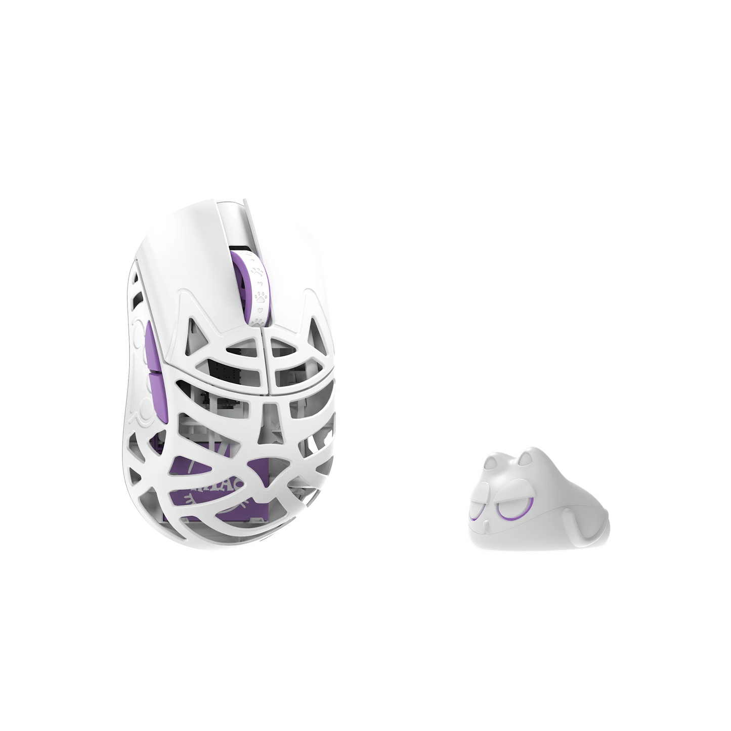 Ultra-Light Wireless Gaming Mouse White Magnesium Body 8K
