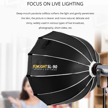 60cm Quick Setup Bowens Mount Photography Softbox Diffuser