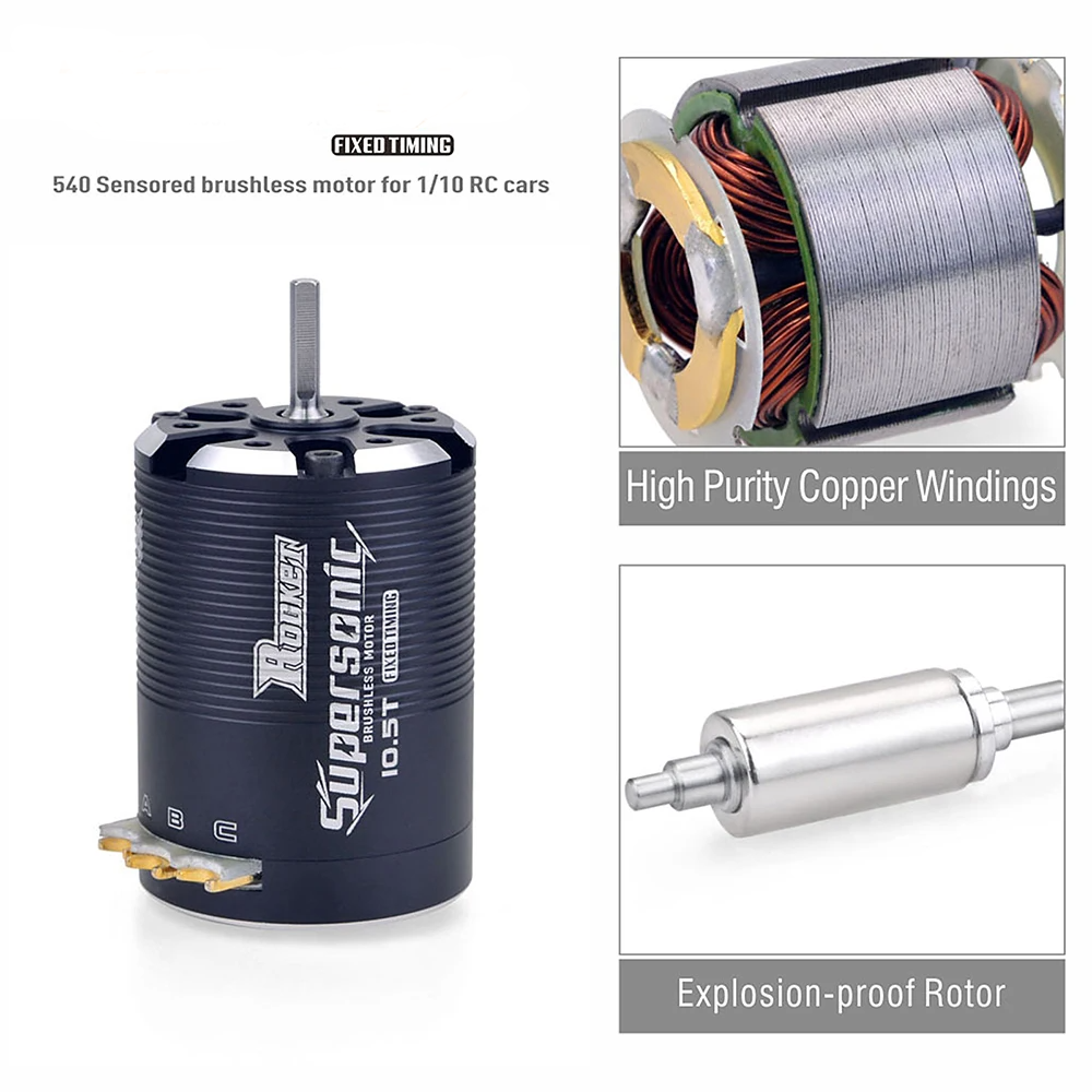 120A 8.5T RC Drift Car Brushless Motor with ESC Controller