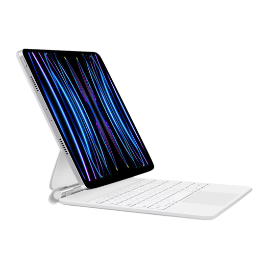 Magnetic Touch Keyboard White Case for iPad Pro 12.9