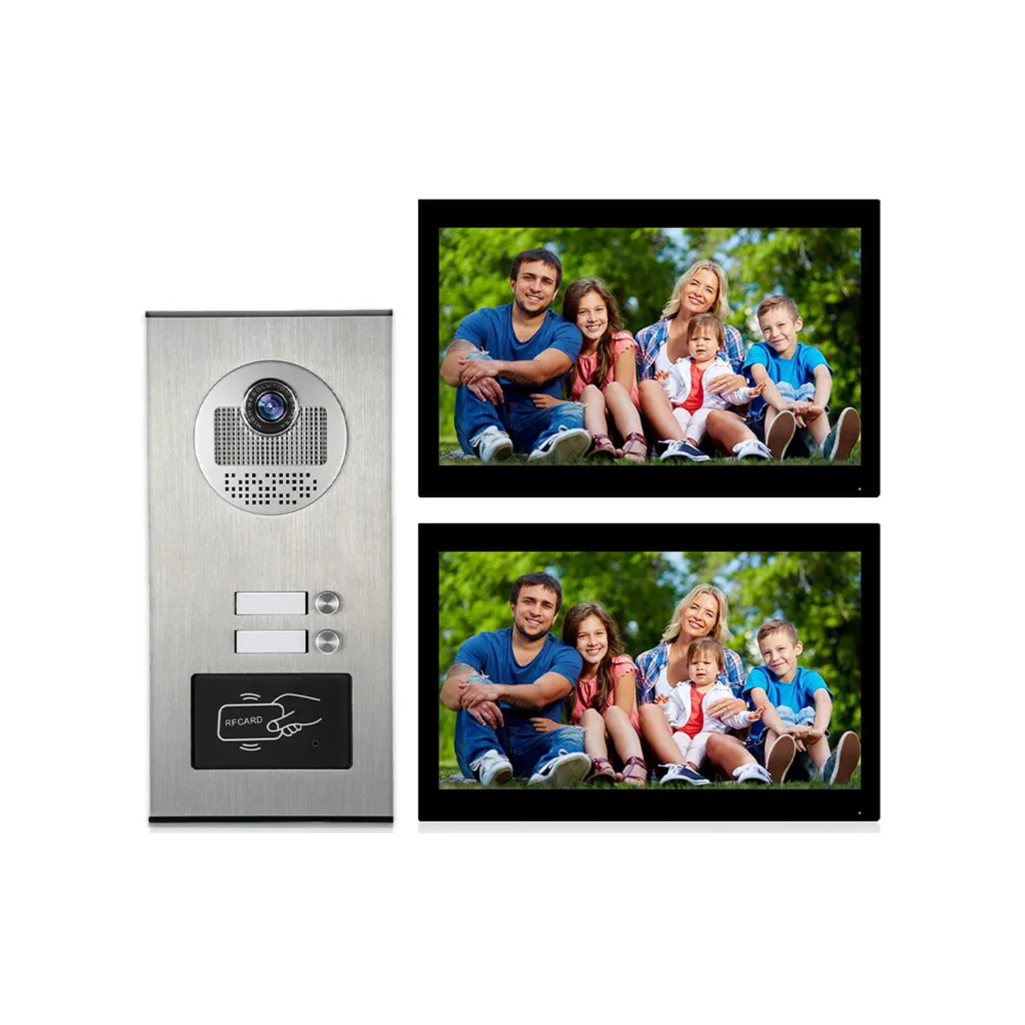 10″ Black Smart Doorbell Intercom with Card & Video