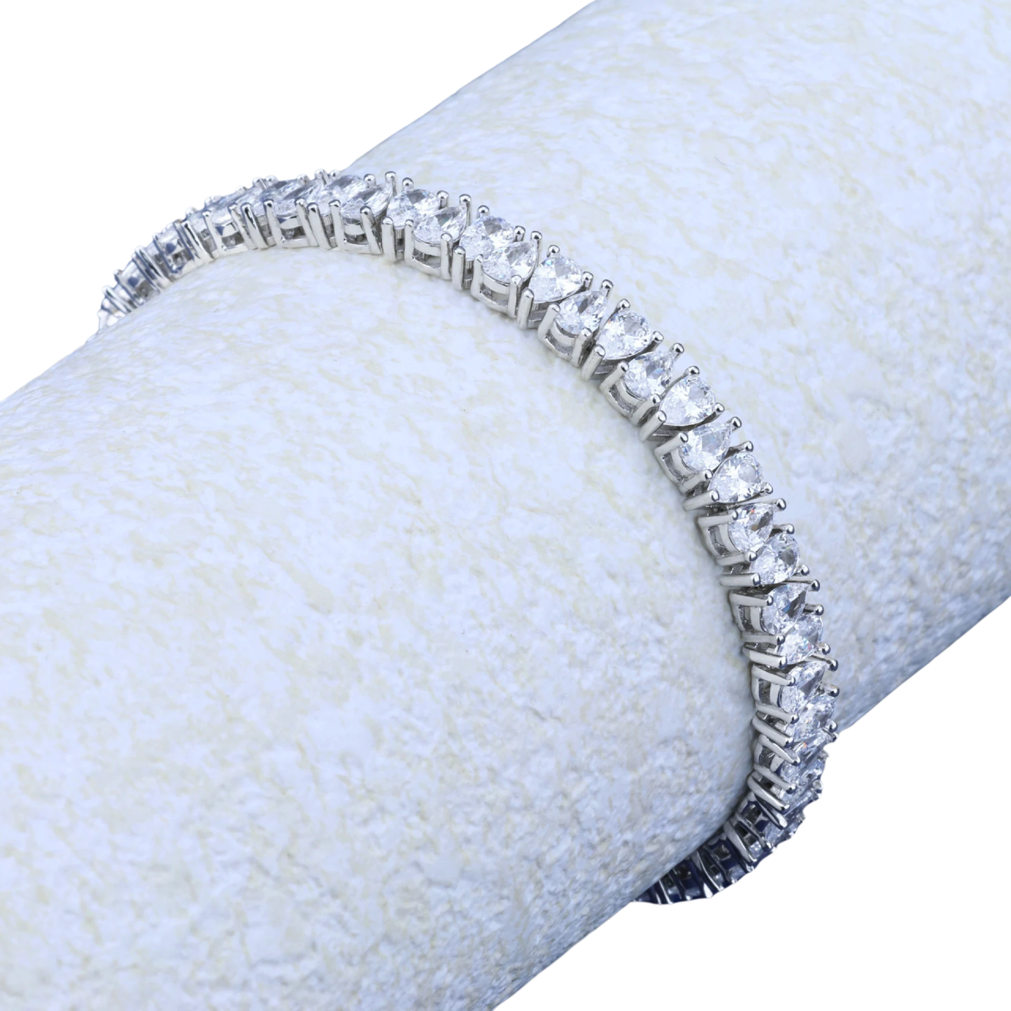 S925 Silver Waterdrop Moissanite Bracelet 15cm