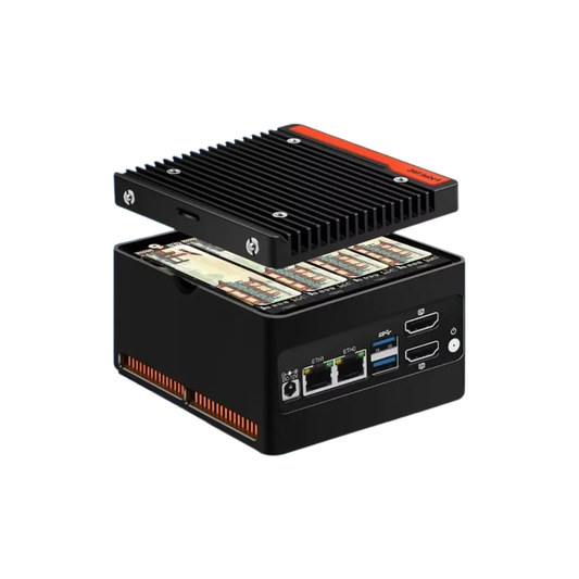 Intel N355 Mini NAS Server 4-Bay NVMe