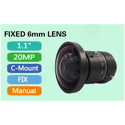 20MP 1.1 8mm C-Mount Industrial Machine Vision Lens
