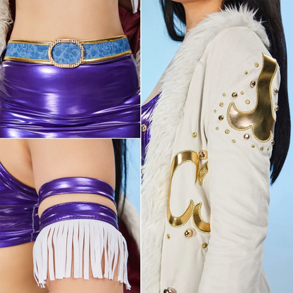Womens Anime Robin Cosplay Costume Set with Coat and Hat