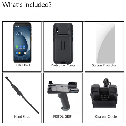 Portable PDA Barcode Scanner Full Bundle with Accessories