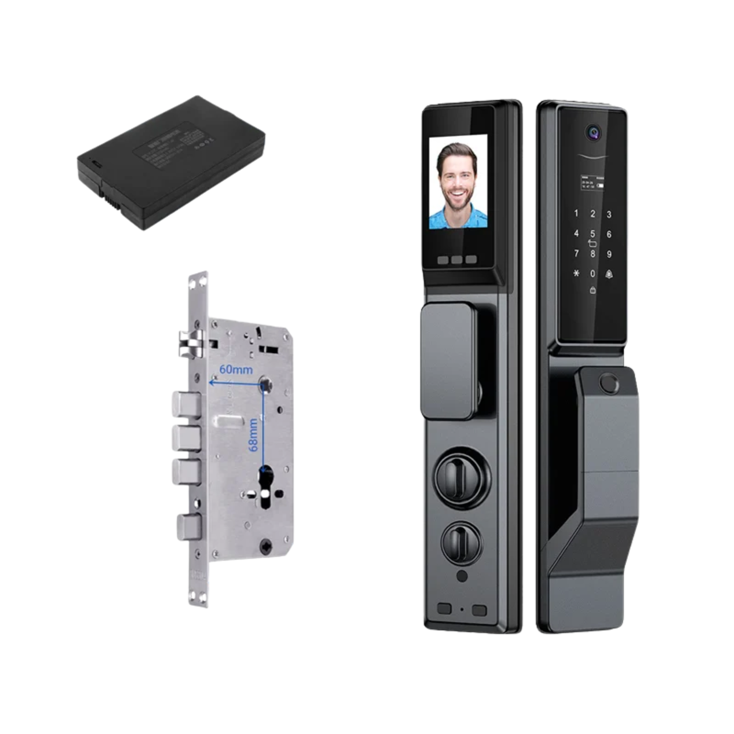 Waterproof Smart Door Lock with App and Voice Access