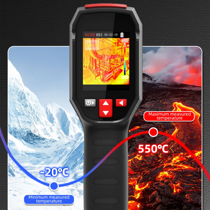 Smart Handheld Thermal Imager with Rechargeable Battery and Clear Display