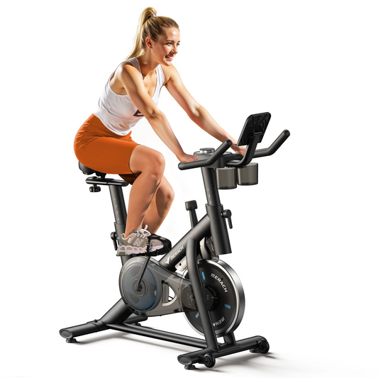 Indoor Exercise Bike with Tablet Mount & Low Noise