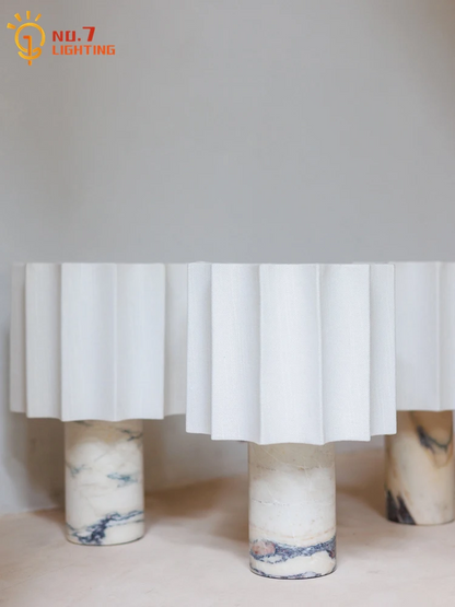 Nordic Marble Table Lamp with Touch Control and USB Charging