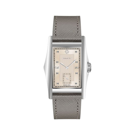 Elegant Champagne Gold Men’s Mechanical Wristwatch