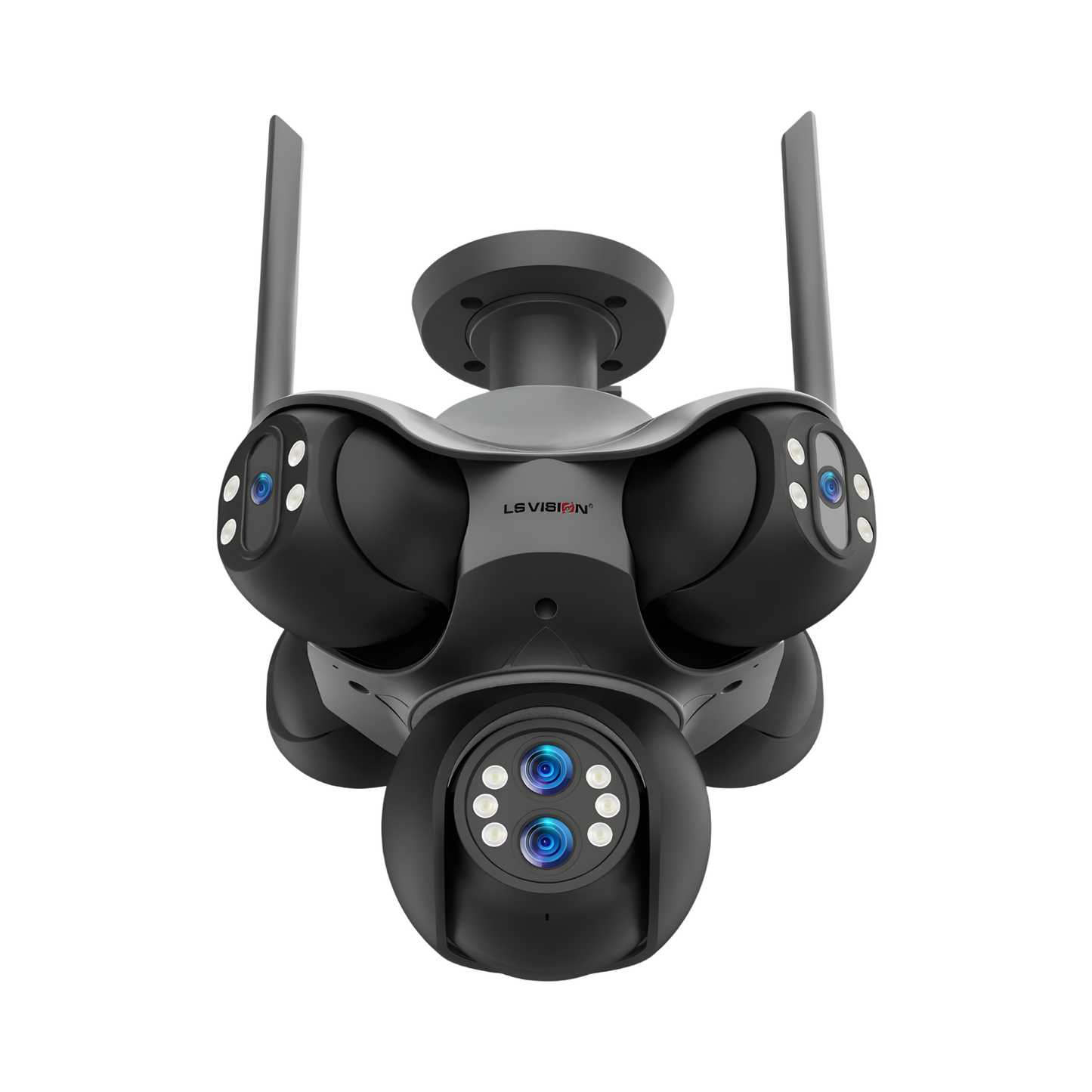 30MP 6 Lens WiFi PTZ Security Camera 10X Zoom