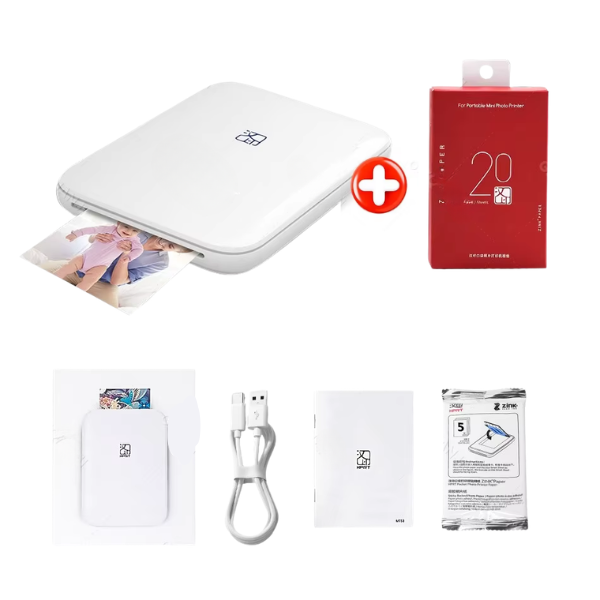 Mini Bluetooth Pocket Photo Printer 2x3-Inch