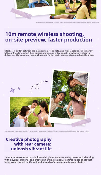 Portable Rear Selfie Screen Phone Display for Self-Portraits