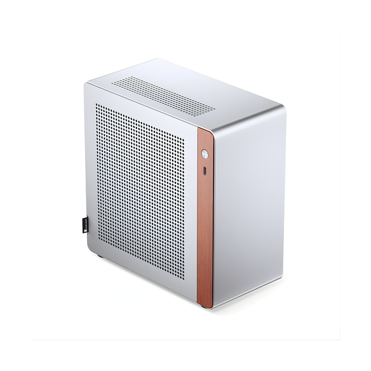 Silver Mini ITX Aluminum PC Case with 4.5L Compact Design