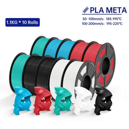 11KG PLA Meta Filament Bundle 1.75mm Premium Finish