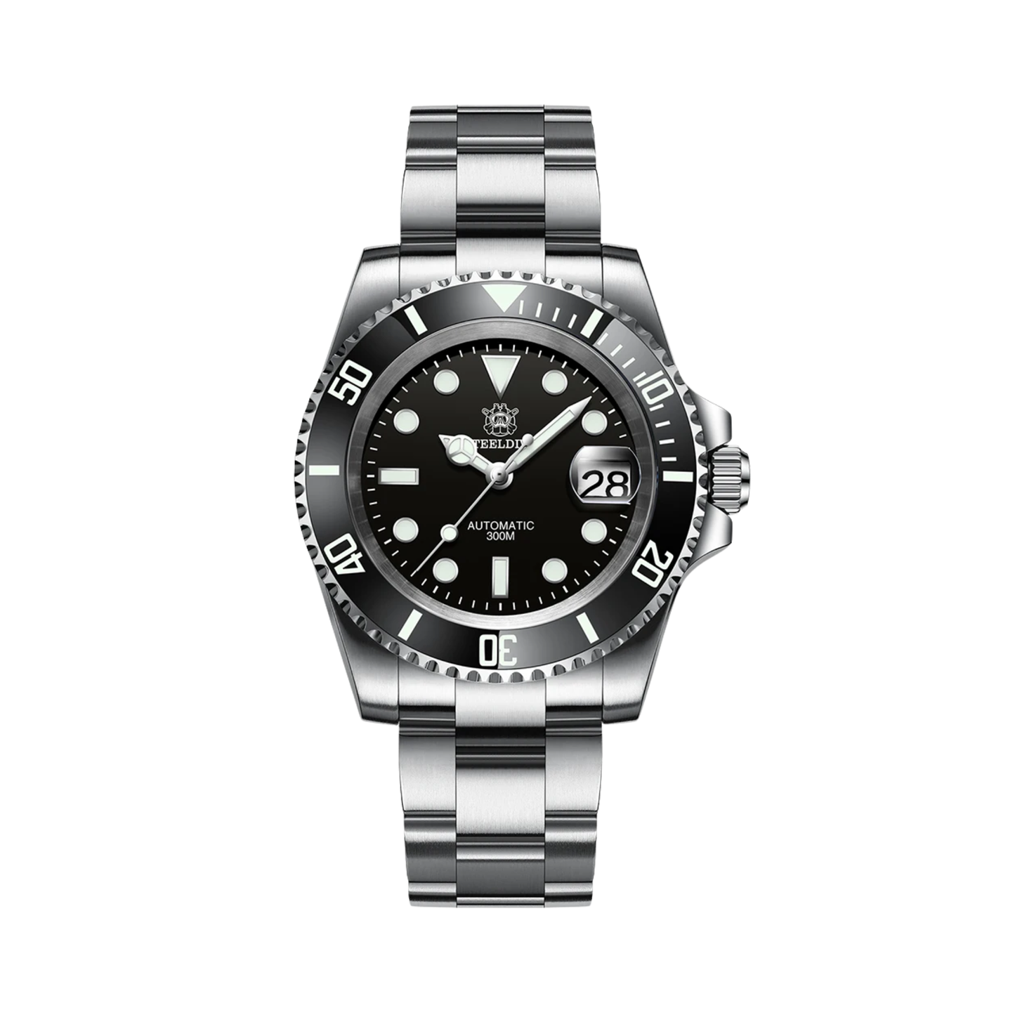 Mechanical Dive Watch with Calendar Magnifier 41mm