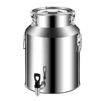 24L 316 Stainless Steel Food Storage Barrel with Faucet
