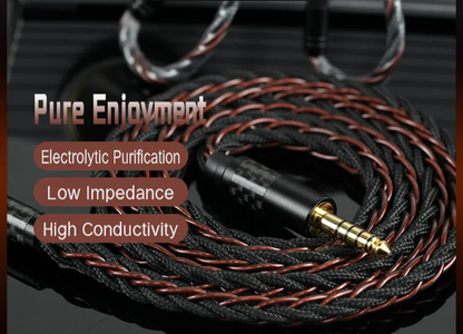 3.5mm HiFi Earphone Cable 2PIN Copper Upgrade Wire