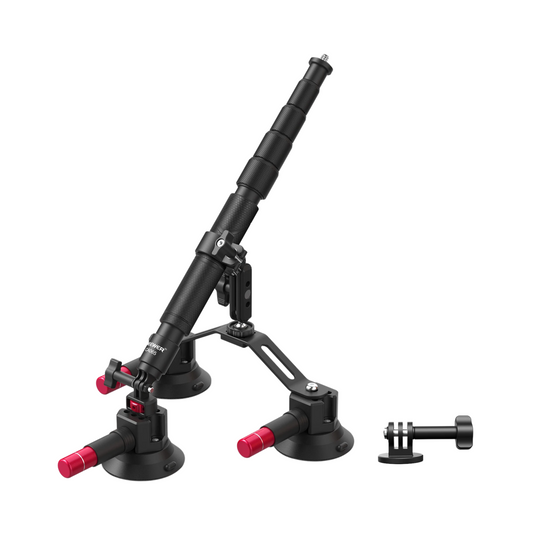 Portable Suction Cup Car Mount and Extension Pole for GoPro